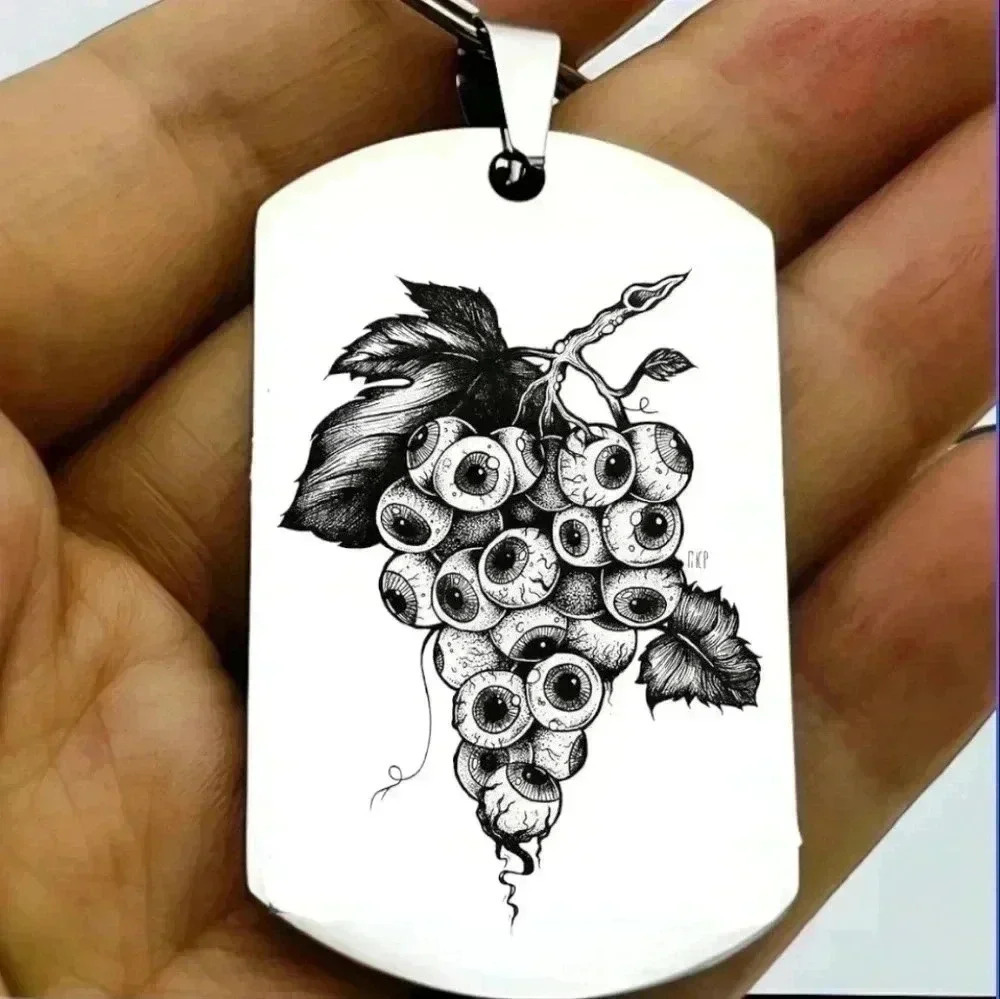 Grapes of eyeball hot art keychain